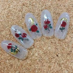 Nail Partner Clou Japanese Nail Art Sticker / Moon Phases / Silver Foil