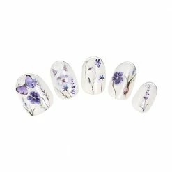 Nail Partner Clou Japanese Nail Art Sticker / Lavender Cats