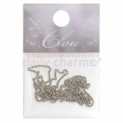 Nail Partner Clou Metal Parts / Chain / 1mm / Silver Nail Art