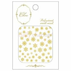 Nail Partner Clou Japanese Nail Art Sticker / Eternal Snow / Gold