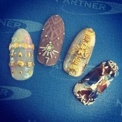 Nail Partner Capri Round Bar / 3mm / Silver Nail Art