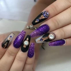 Daily Charme Vintage Round Crystal Gem / Rose Gold