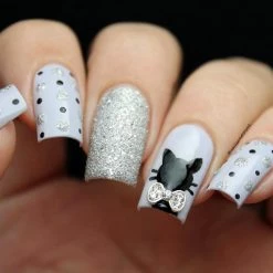 Daily Charme Kitty Bow / Clear Crystal