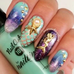 Daily Charme Summer Nails Mermaid / Gold 7 Daily Charme Summer Nails Mermaid / Gold