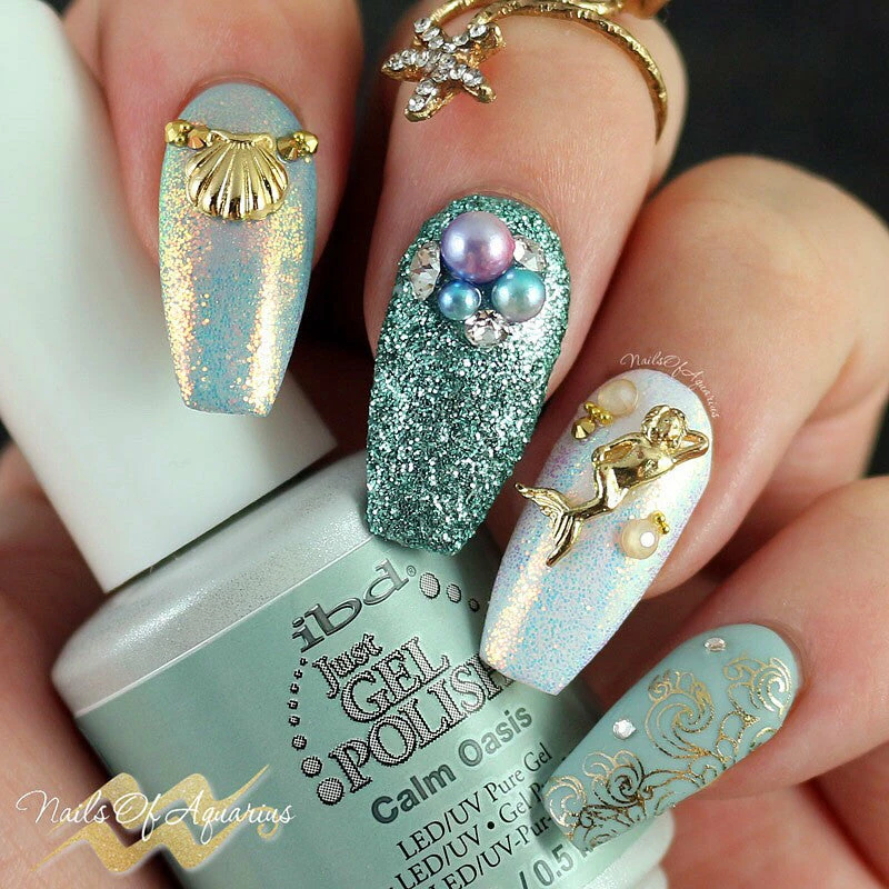 Daily Charme Summer Nails Mermaid / Gold 5 Daily Charme Summer Nails Mermaid / Gold