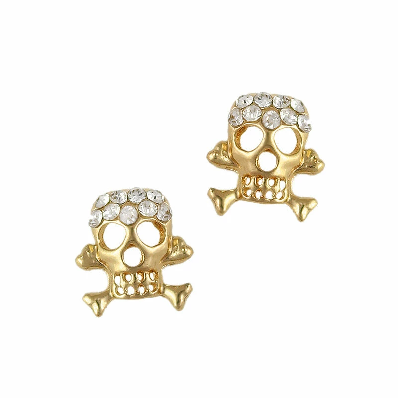 Daily Charme Dollar Store Skull & Crossbones / Gold 1 Daily Charme Dollar Store Skull & Crossbones / Gold