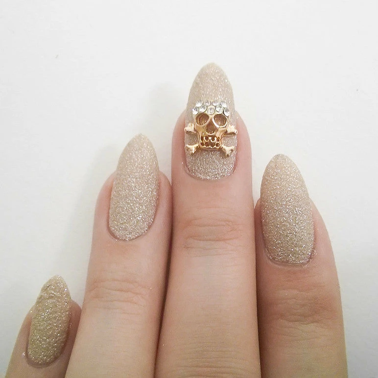 Daily Charme Dollar Store Skull & Crossbones / Gold 2 Daily Charme Dollar Store Skull & Crossbones / Gold