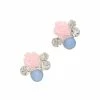 Daily Charme Pastel Rose Cluster / Silver
