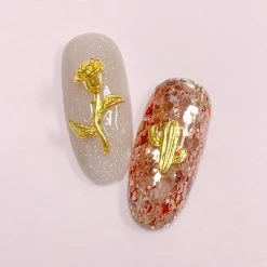 Daily Charme Summer Nails Desert Cactus / Gold