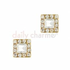 Daily Charme Fancy Square Jewel / Gold Charms