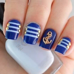 Daily Charme Summer Nails Anchor / Rose Gold