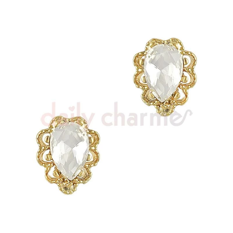 Daily Charme Rococo Lace Drop / Gold Dollar Store 1 Daily Charme Rococo Lace Drop / Gold Dollar Store