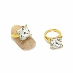 Daily Charme Square Diamond Ring / Gold