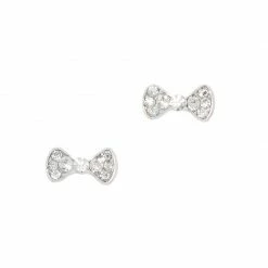 Daily Charme Crystal Bow / Silver