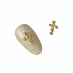 Daily Charme Dollar Store Studded Cross / Gold