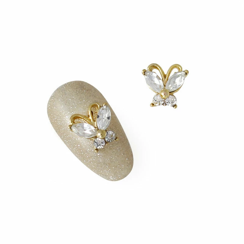 Daily Charme Dollar Store Crystal Butterfly / Gold 2 Daily Charme Dollar Store Crystal Butterfly / Gold