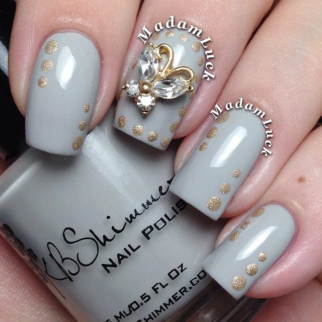 Daily Charme Dollar Store Crystal Butterfly / Gold 3 Daily Charme Dollar Store Crystal Butterfly / Gold