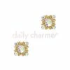 Daily Charme Square AB Gem Cluster / Gold