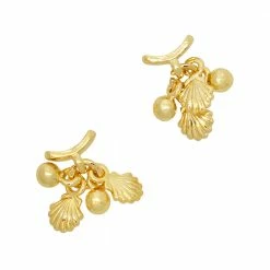 Daily Charme Dainty Seashell Dangle / Gold