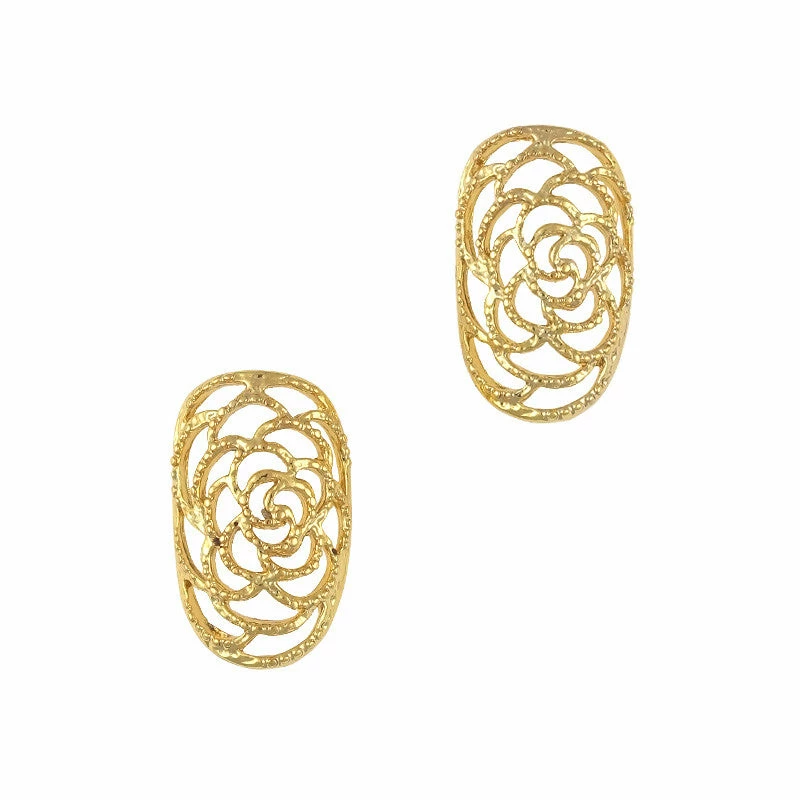 Daily Charme Ornate Rose Armor / Gold Dollar Store 1 Daily Charme Ornate Rose Armor / Gold Dollar Store