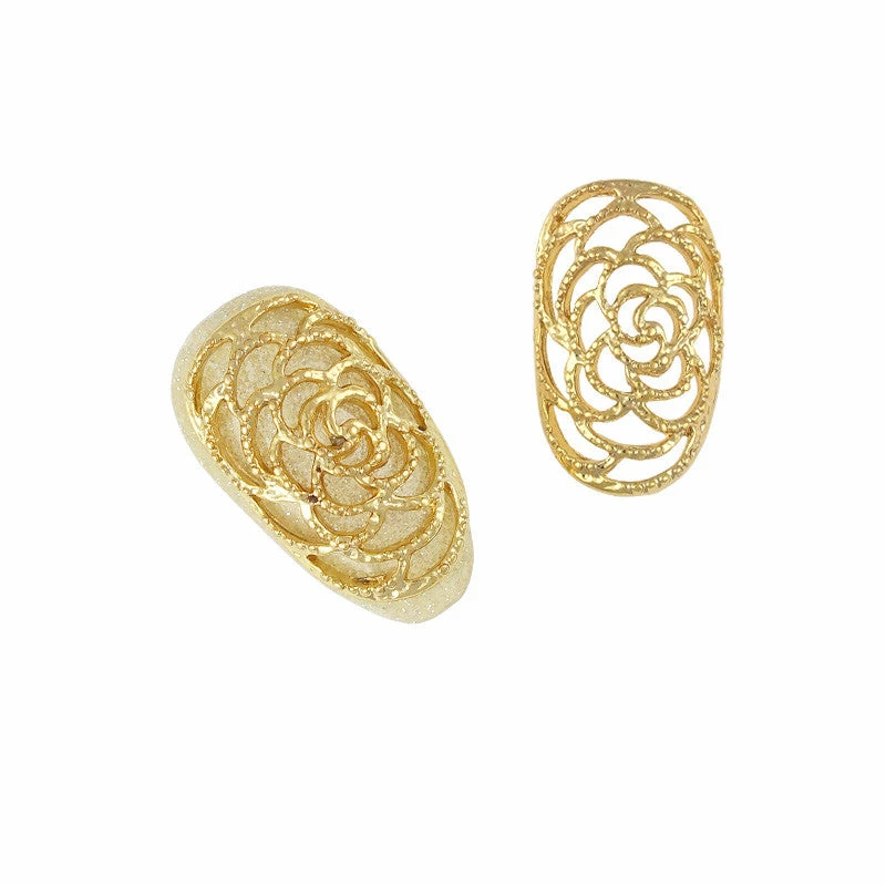 Daily Charme Ornate Rose Armor / Gold Dollar Store 2 Daily Charme Ornate Rose Armor / Gold Dollar Store