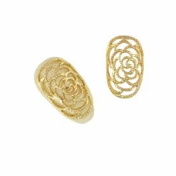 Daily Charme Dollar Store Ornate Rose Armor / Gold