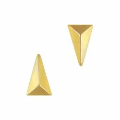 Daily Charme Best Sellers Long Pyramid Stud / Gold