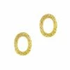 Daily Charme Dollar Store Textured Oval Frame / Gold