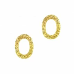 Daily Charme Dollar Store Textured Oval Frame / Gold