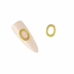 Daily Charme Dollar Store Textured Oval Frame / Gold