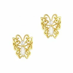 Daily Charme Vintage Diamond Butterfly / Gold