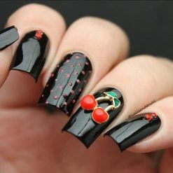 Daily Charme Summer Nails Cherries