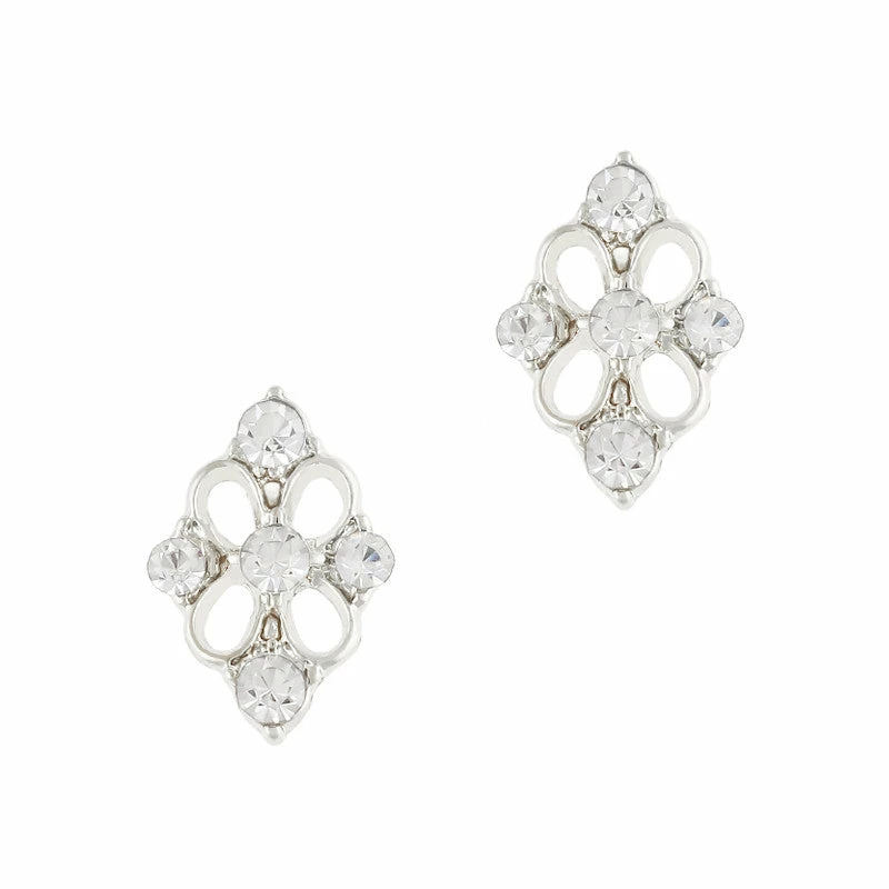 Daily Charme Decorated Rhombus Gem / Silver 1 Daily Charme Decorated Rhombus Gem / Silver