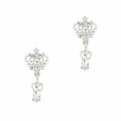 Daily Charme Luxe Crown Dangle / Silver Wedding Season