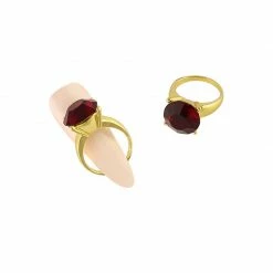 Daily Charme Diamond Ring / Gold / Garnet