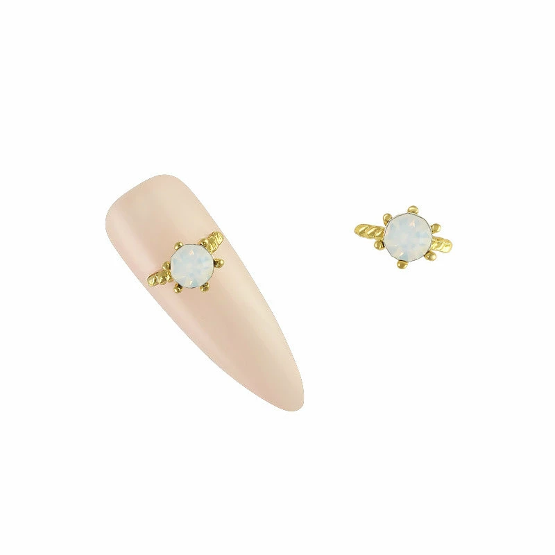 Daily Charme Dollar Store Cora's Ring / Gold / White Opal 2 Daily Charme Dollar Store Cora's Ring / Gold / White Opal
