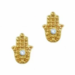 Daily Charme Best Sellers Evil Eye Hamsa / Gold / Blue