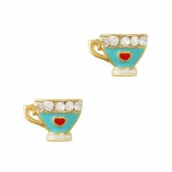 Daily Charme Dollar Store Lovely Tea Cup / Gold / Blue