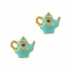 Daily Charme Lovely Tea Pot / Gold / Blue Dollar Store