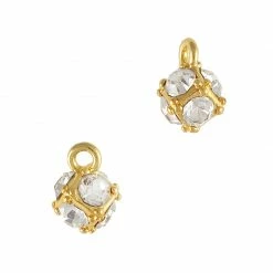 Daily Charme Dollar Store Crystal Ball Dangle / Clear Crystal