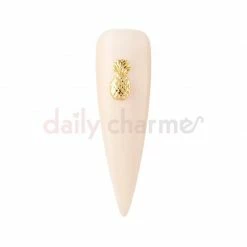Daily Charme Pineapple / Gold Summer Nails