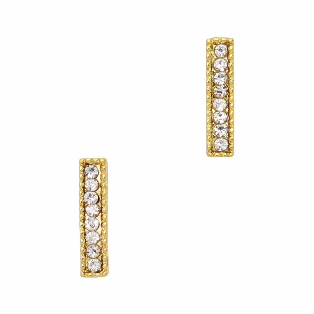 Daily Charme Best Sellers Long Crystal Bar / Gold 1 Daily Charme Best Sellers Long Crystal Bar / Gold