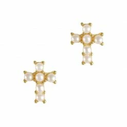 Daily Charme Pearly Cross / Gold