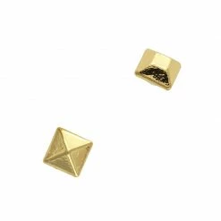 Daily Charme Metallic Pointed Square Gem / Gold Dollar Store