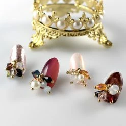 Daily Charme Charms Pom Pom Gem Dangles / Clara