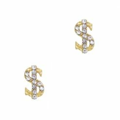 Daily Charme Best Sellers Bling Money Sign / Gold / Small