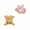 Daily Charme Crystal Crown / Fidget Charm / Gold / Pink