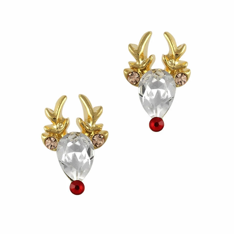 Daily Charme Charms Rudolph The Reindeer / Swarovski Charm 1 Daily Charme Charms Rudolph The Reindeer / Swarovski Charm