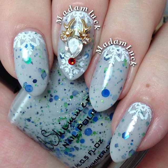 Daily Charme Charms Rudolph The Reindeer / Swarovski Charm 3 Daily Charme Charms Rudolph The Reindeer / Swarovski Charm