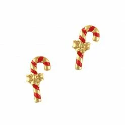 Daily Charme Candy Nails - 20% Off Holiday Candy Cane / Gold